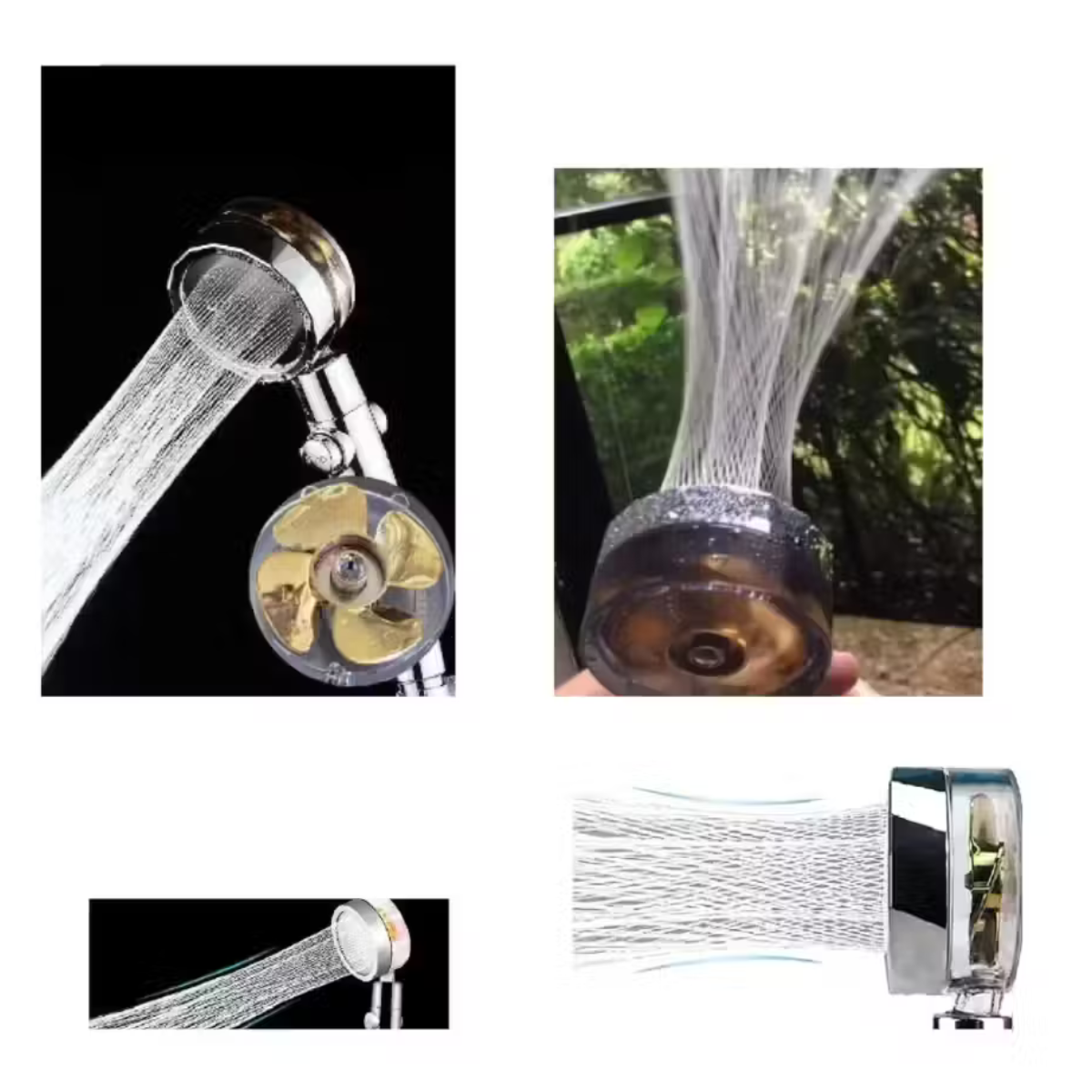 Ducha Hélice de Turbina con Alta Presión