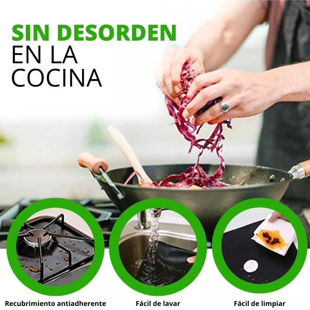4 Protectores De Estufa Cocina