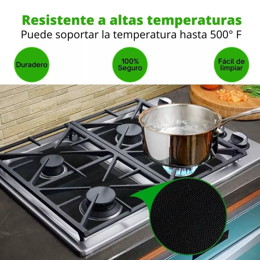 4 Protectores De Estufa Cocina
