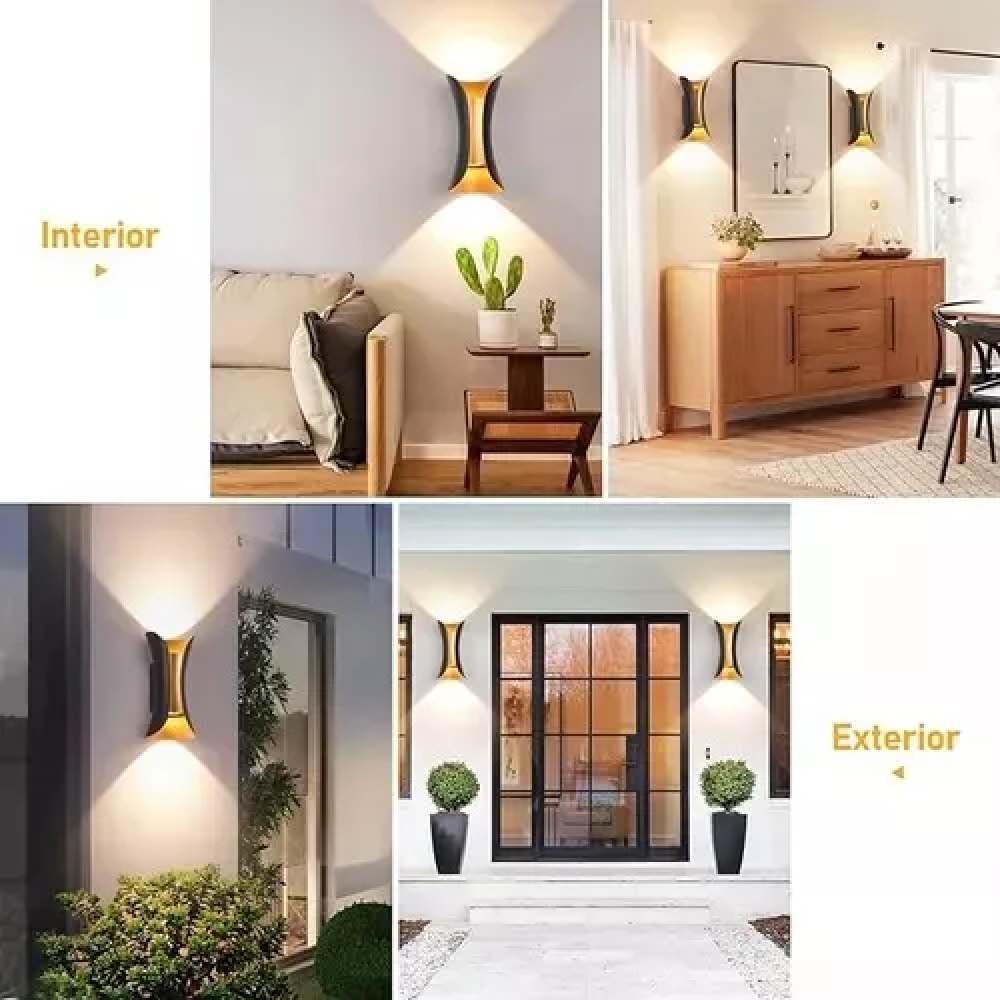 Aplique metalico pared lujo 10w minimal