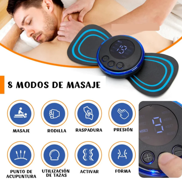 Parche eléctrico mini masajeador 3x1