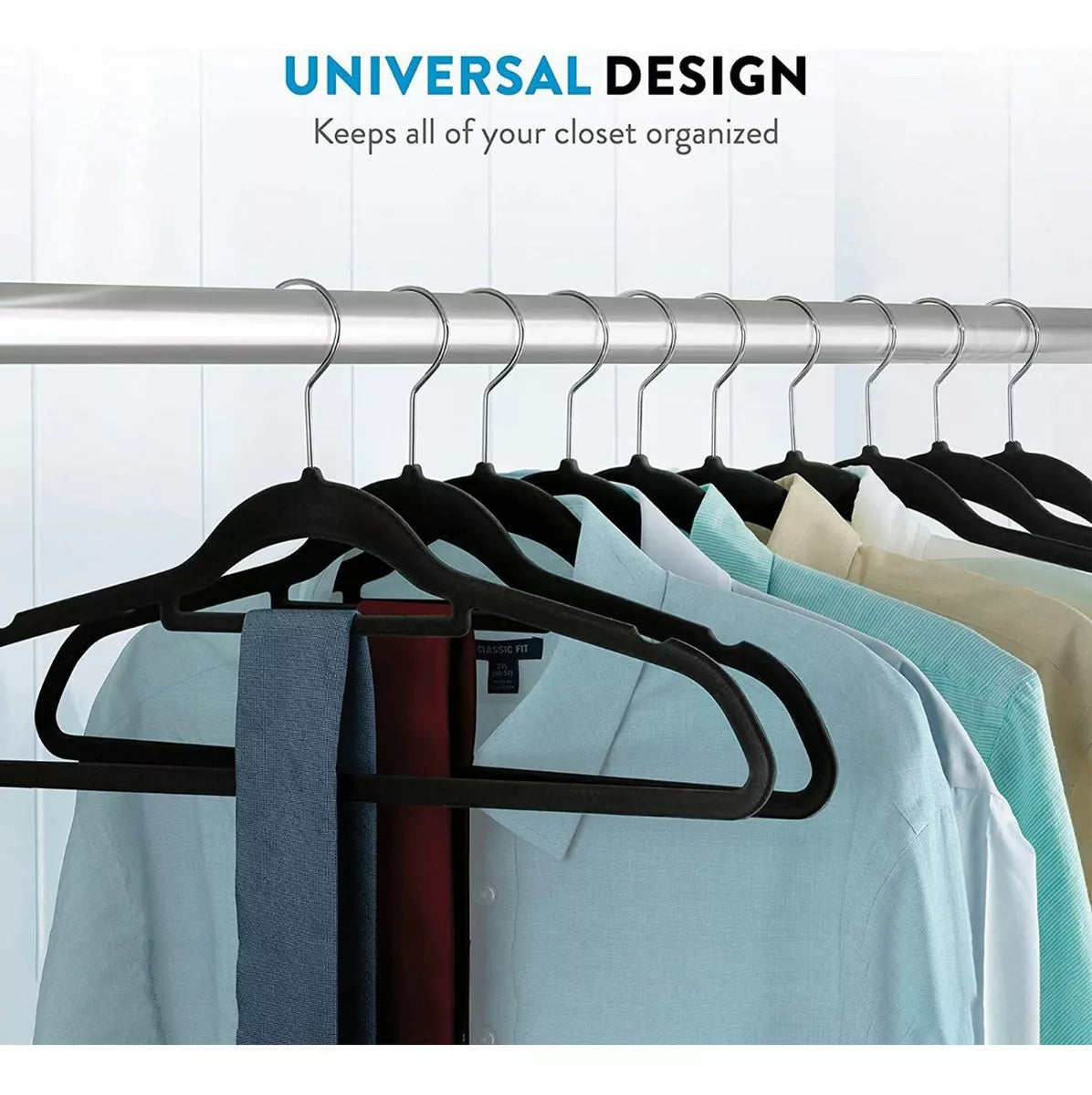 Colgadores De Ropa Set 30 unidades Terciopelo