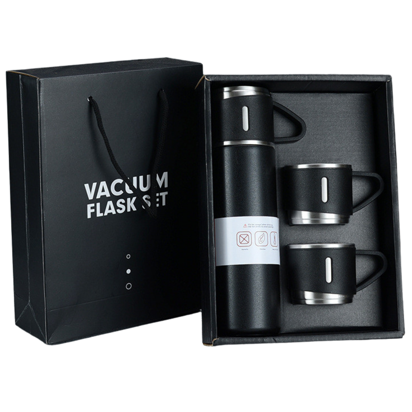 Termo Acero Inox 500 ml + 3 Tazas