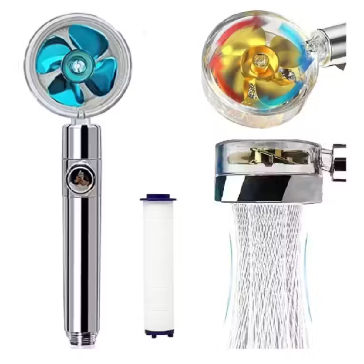 Ducha Hélice de Turbina con Alta Presión