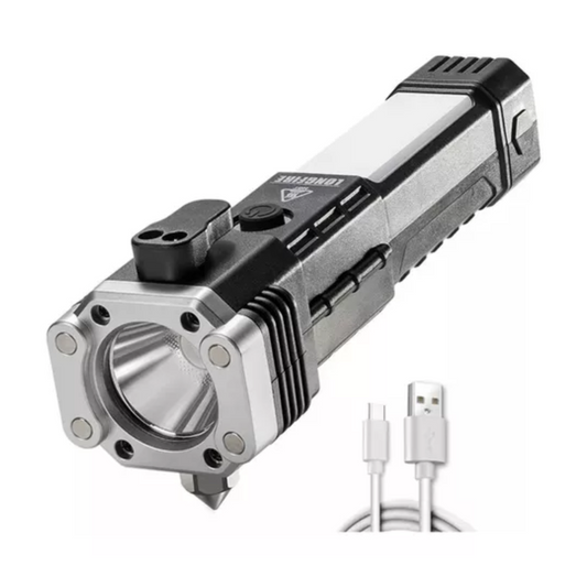 2 Martillo Linterna LED Táctica 4 en 1