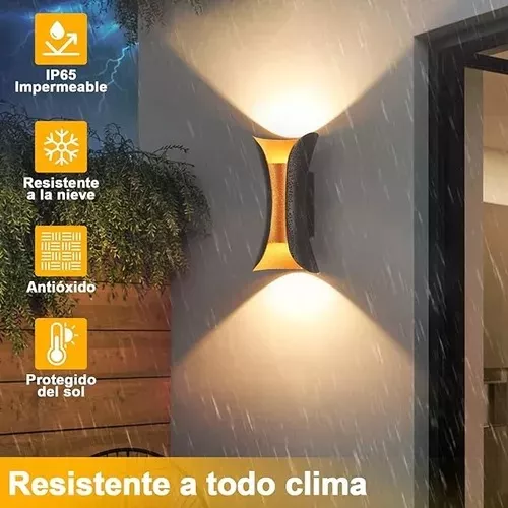 Aplique metalico pared lujo 10w minimal