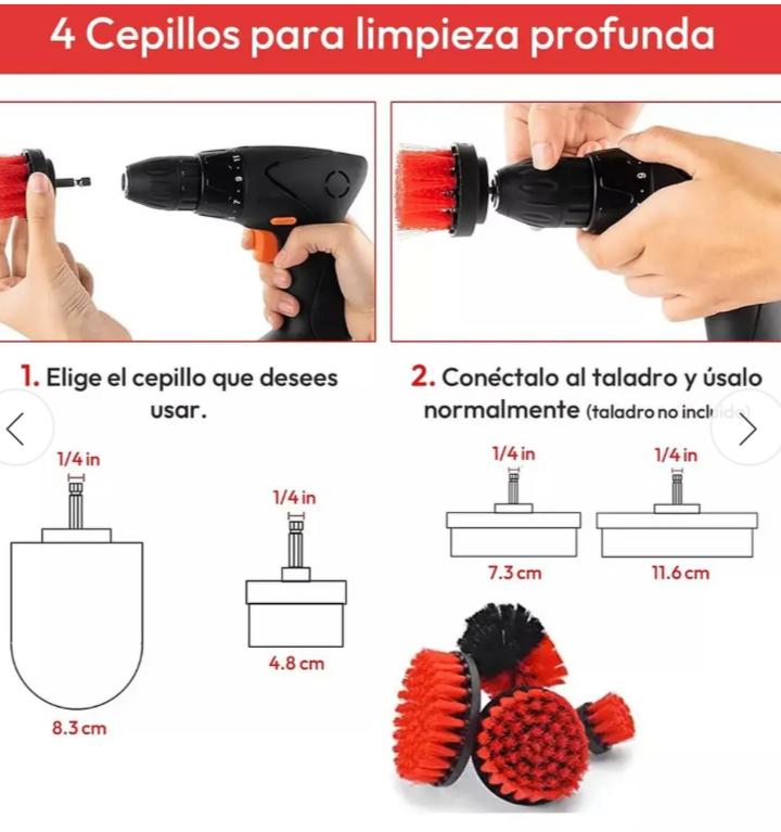 Kit 18pcs Limpieza de Auto Int. y Ext.